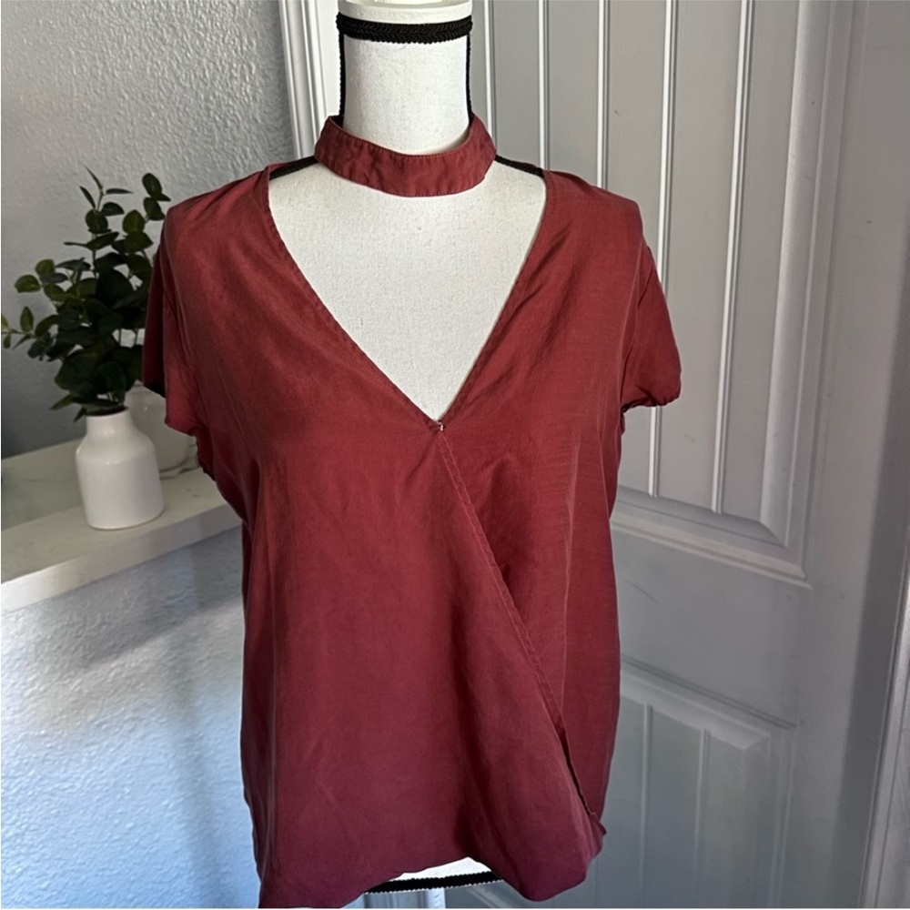 CLOTH & STONE Chocker Wrap Top - Picture 8 of 12